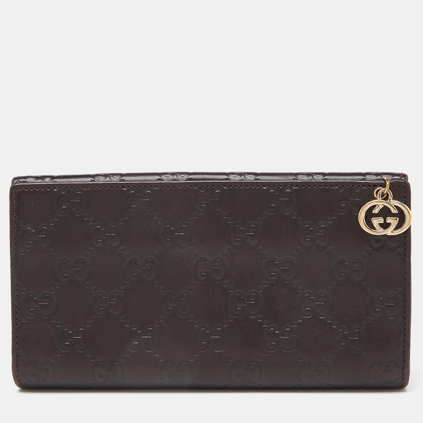Luxury Gucci Trending 2025 Brown Luxury Gucci Trending 2025ssima Leather GG Pierce Continental Wallet