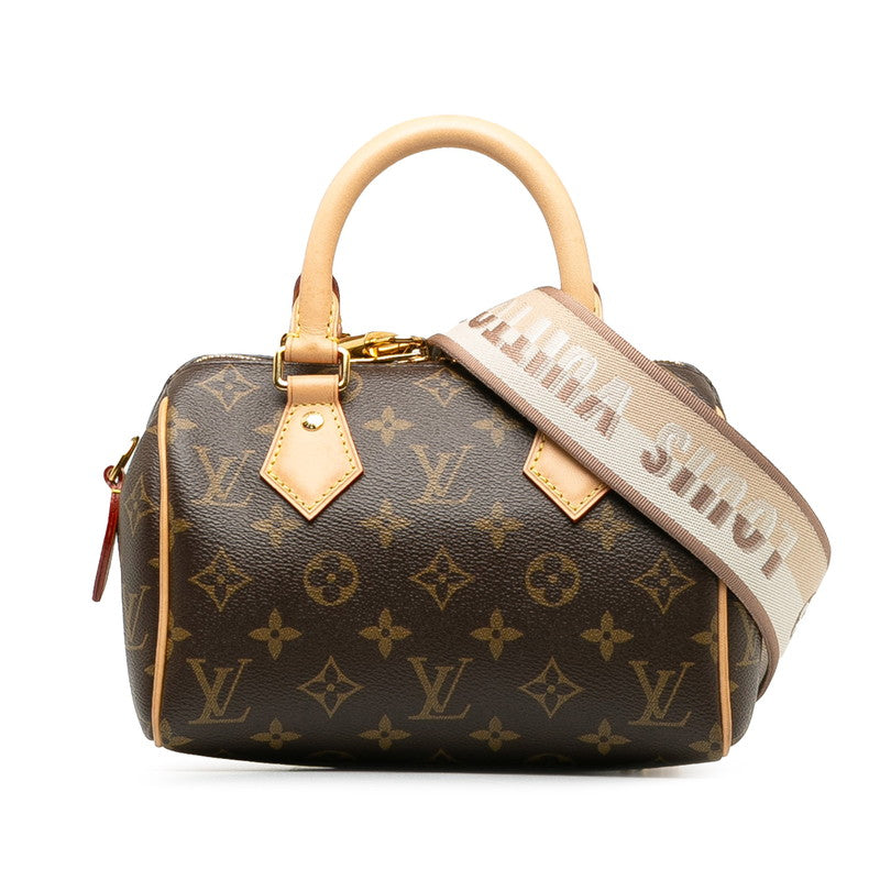 Louis Vuitton Monogram Speedy 20 Handbag 2WAY M46234 Brown PVC Leather  Louis Vuitton