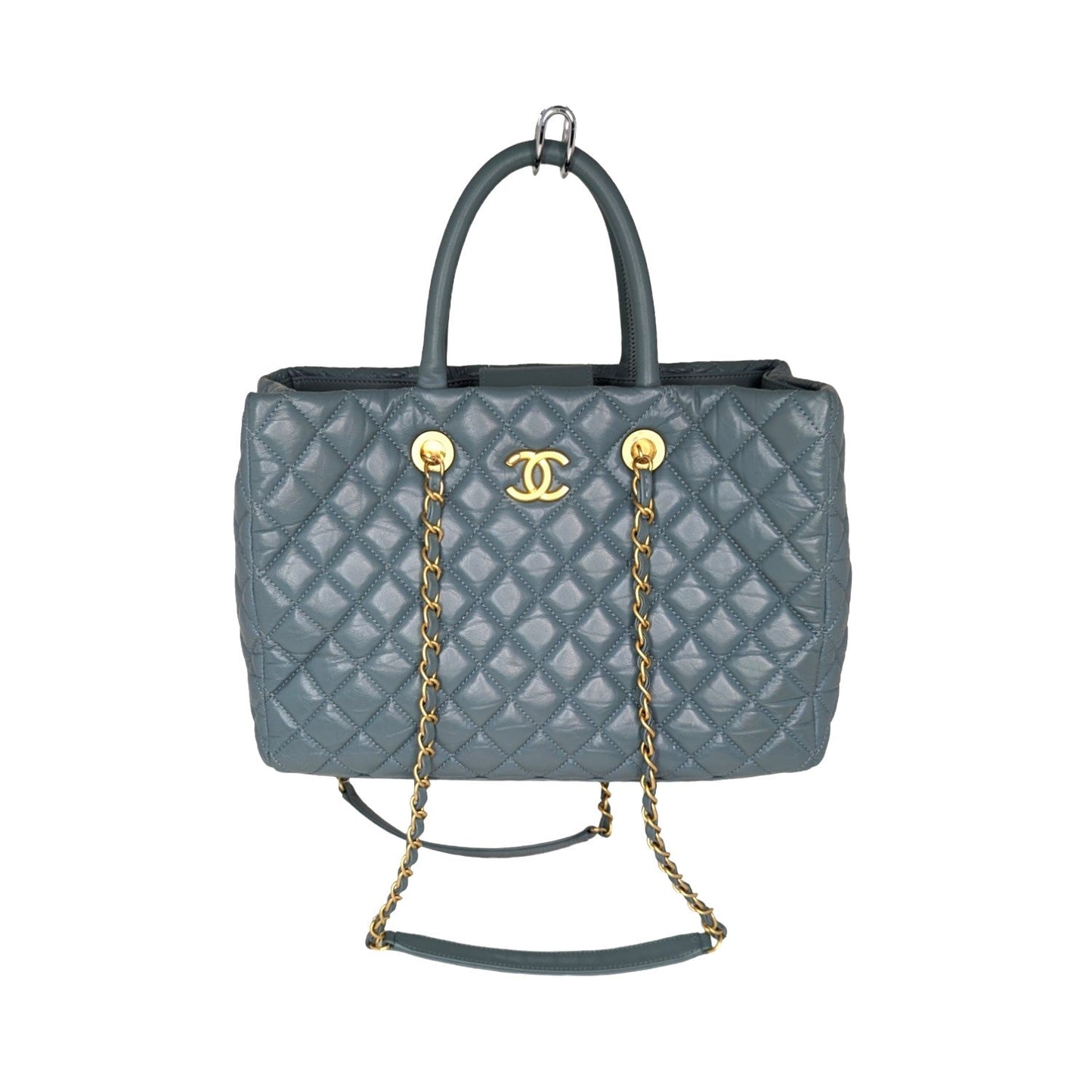 Luxury Chanel Aged Calfskin Coco Allure Shopping Tote