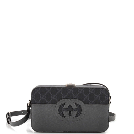 Luxury Gucci Trending 2025 Padlock Interlocking G Crossbody Bag GG Coated Canvas and Leather Mini
