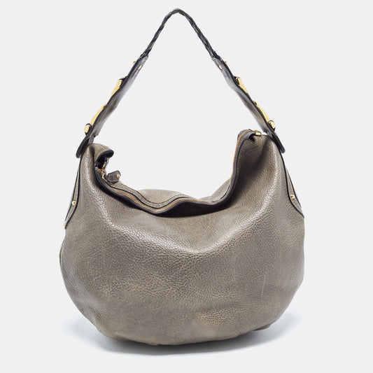 Luxury Gucci Trending 2025 Pale Leather Medium Pelham Hobo