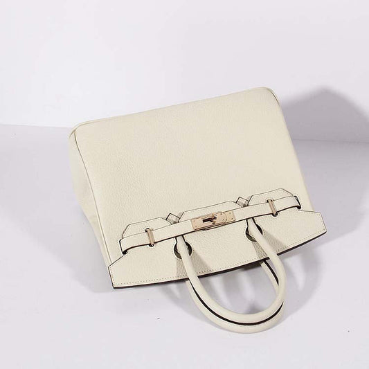 Luxury Hermes 30cm Birkin Bag Togo Leather With Strap Beige Gold