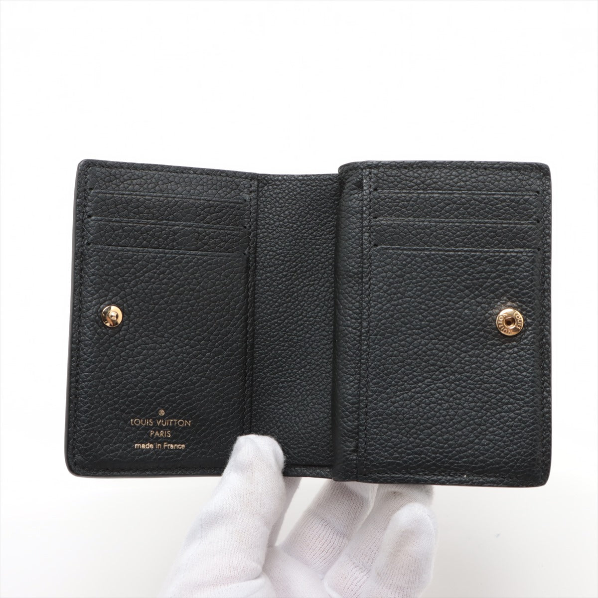 Louis Vuitton Monogram Emplant Portfolio Clair M80151 Noneir Compact Wallet