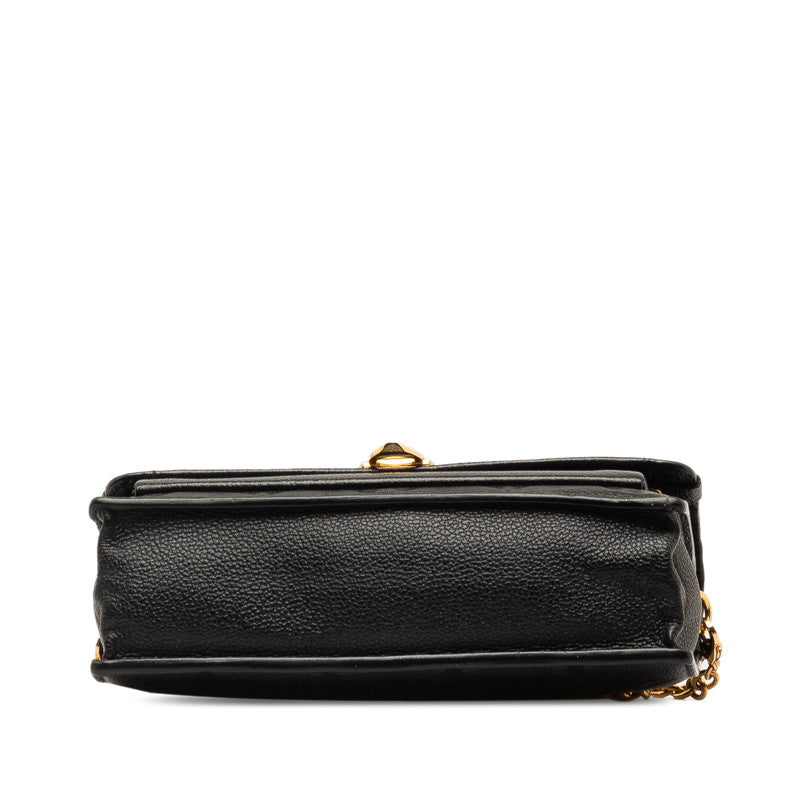 Louis Vuitton Monogram Implant Portefolio Vavin Chain S Wallet M67839 Noneir Black  Leather  Louis Vuitton