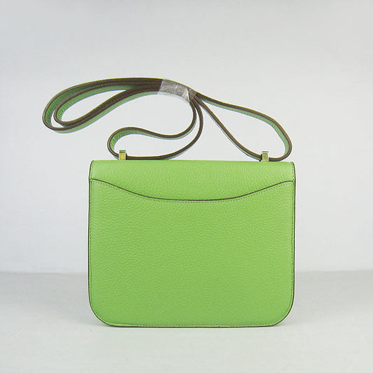 Luxury Hermes Constance Cowskin Leather Bag H017 green golden