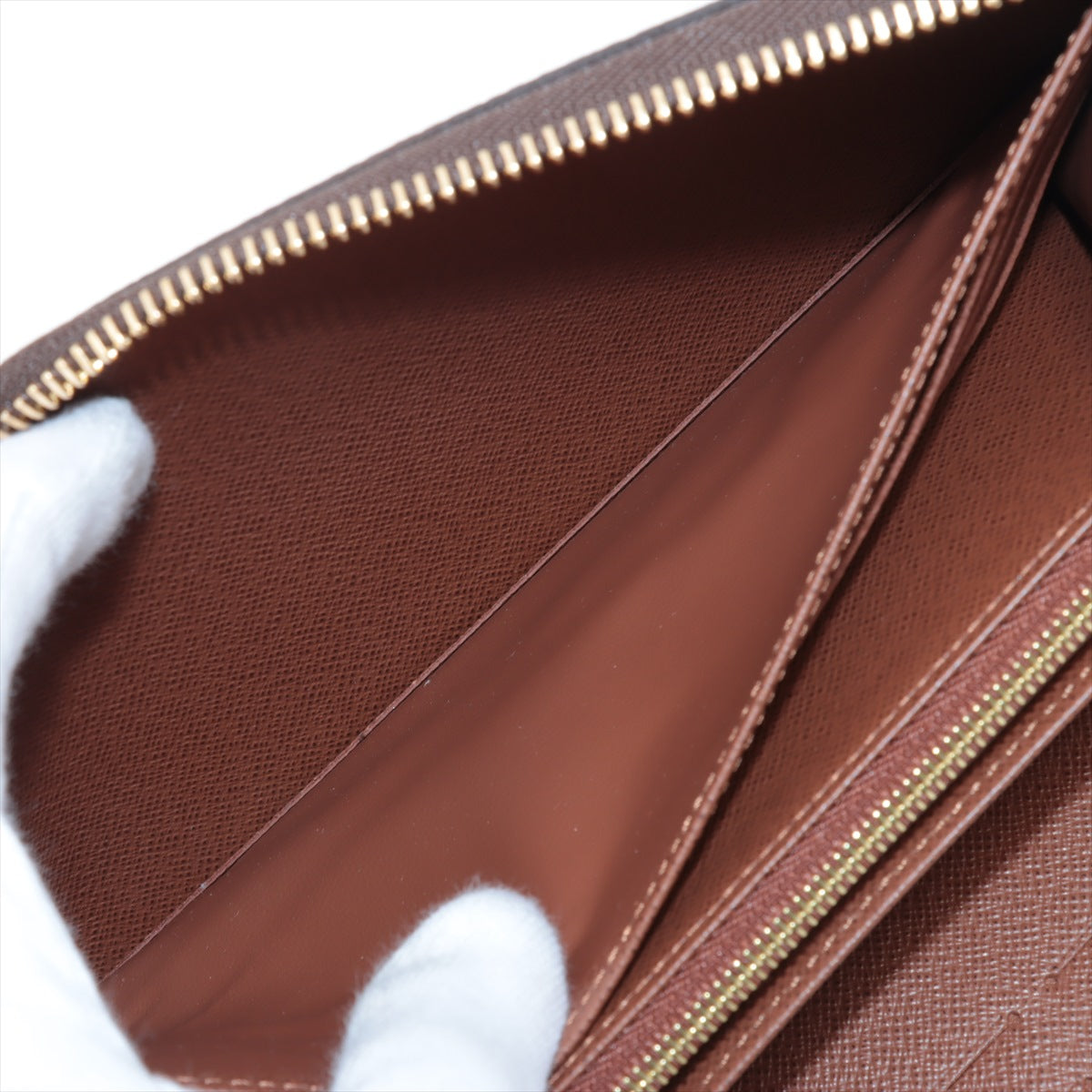 Louis Vuitton Monogram  Organizer M62581 Brown Round Zip Wallet