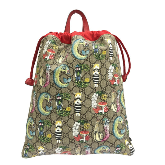 Gucci Yoko Higuchi  Canvas Backpack Bag ()