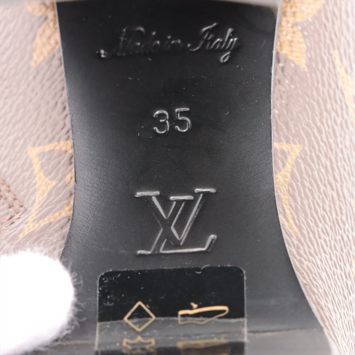 Louis Vuitton 21 years PVC  Leather Boots 35  Black × Brown MA1211 Monogram Homo