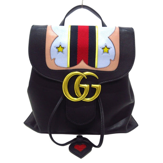 Luxury Gucci Trending 2025 Gg Marmont  Leather Backpack Bag ()