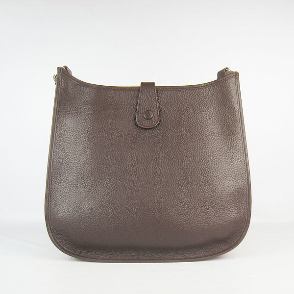 Luxury Hermes Evelyne I handbag H6309 dark coffee
