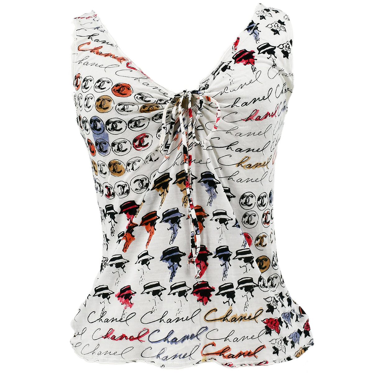 Luxury Chanel 2006 cruise logo-print tank top #38