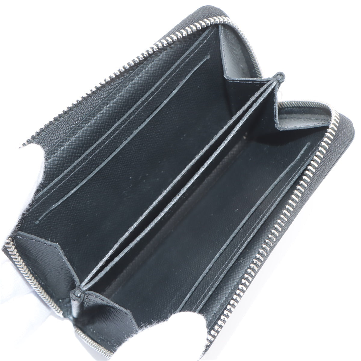 Louis Vuitton Damier Graphit Zippyr Coin Pass N63076 Black Coin Case  Reaction