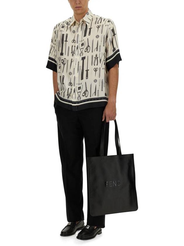 Luxury Fendi Long Sleeve Shirt FS0966AR65 F1MTG White