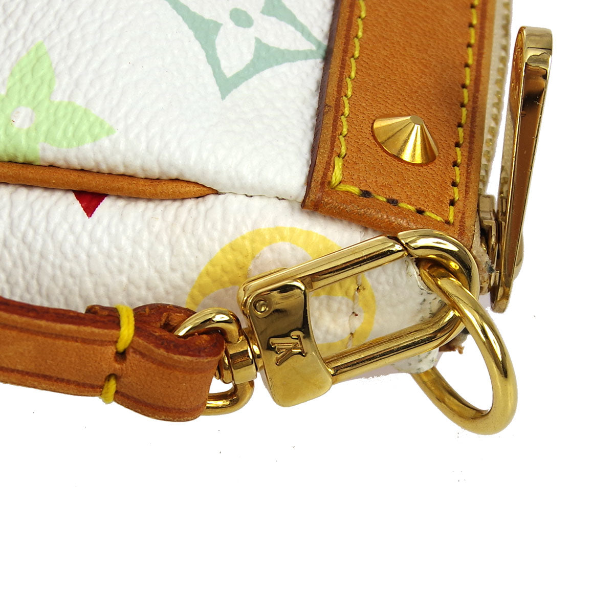 Louis Vuitton White Multicolor Pochette Accessoires Handbag M92649