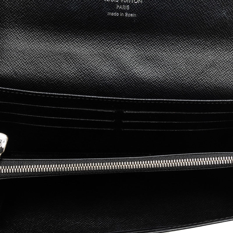 Louis Vuitton Epi Portefolio Sarah Long Wallet M63742 Noneir Black Leather