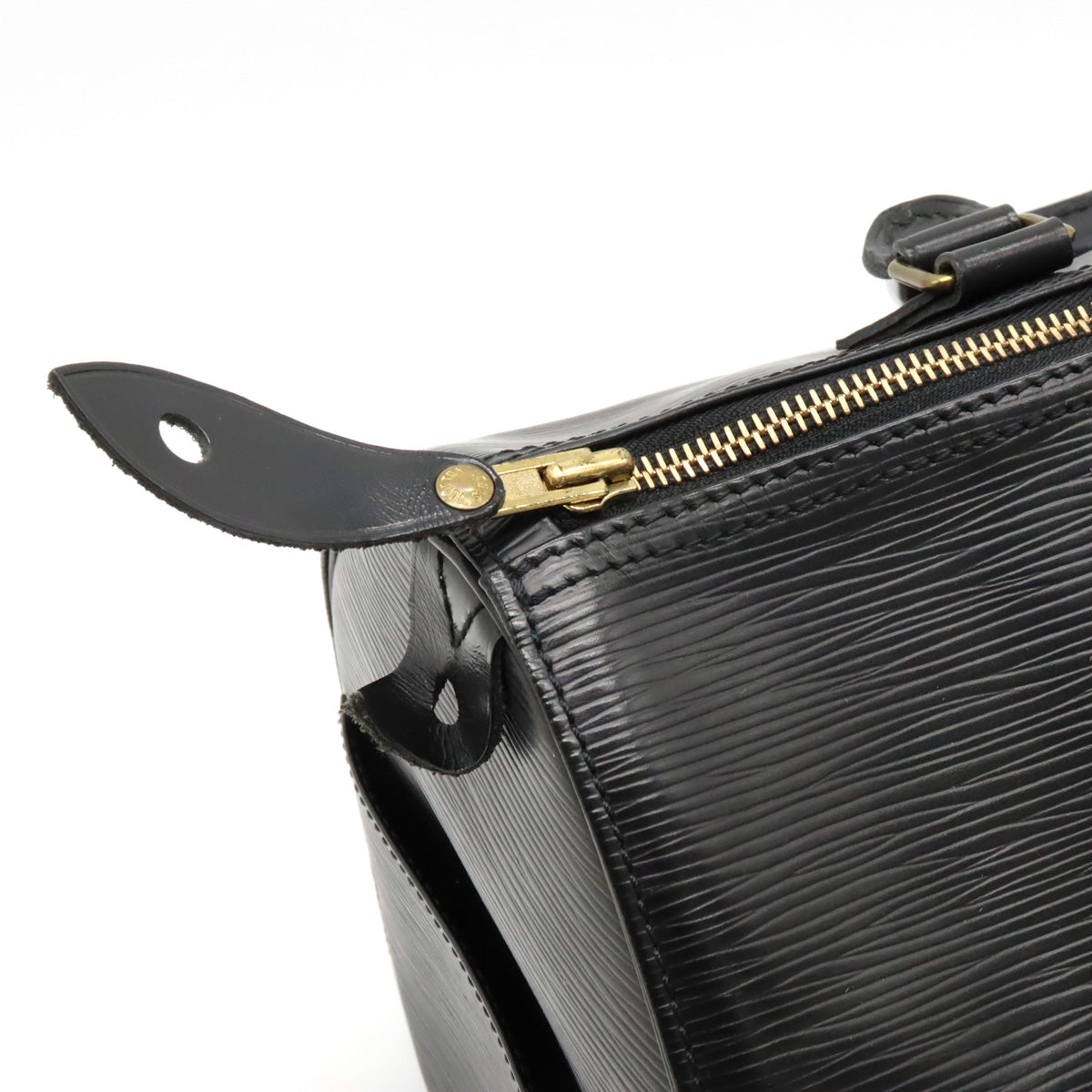 Louis Vuitton Louis Vuitton Epi Speedy 30 Bag Mini Boston Bag Black Black Black Gold  M59022