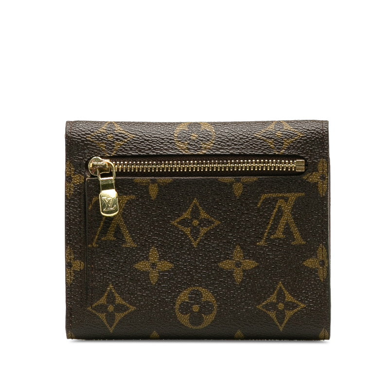 Louis Vuitton Double Folded Wallet M58013 Brown PVC Leather  Louis Vuitton