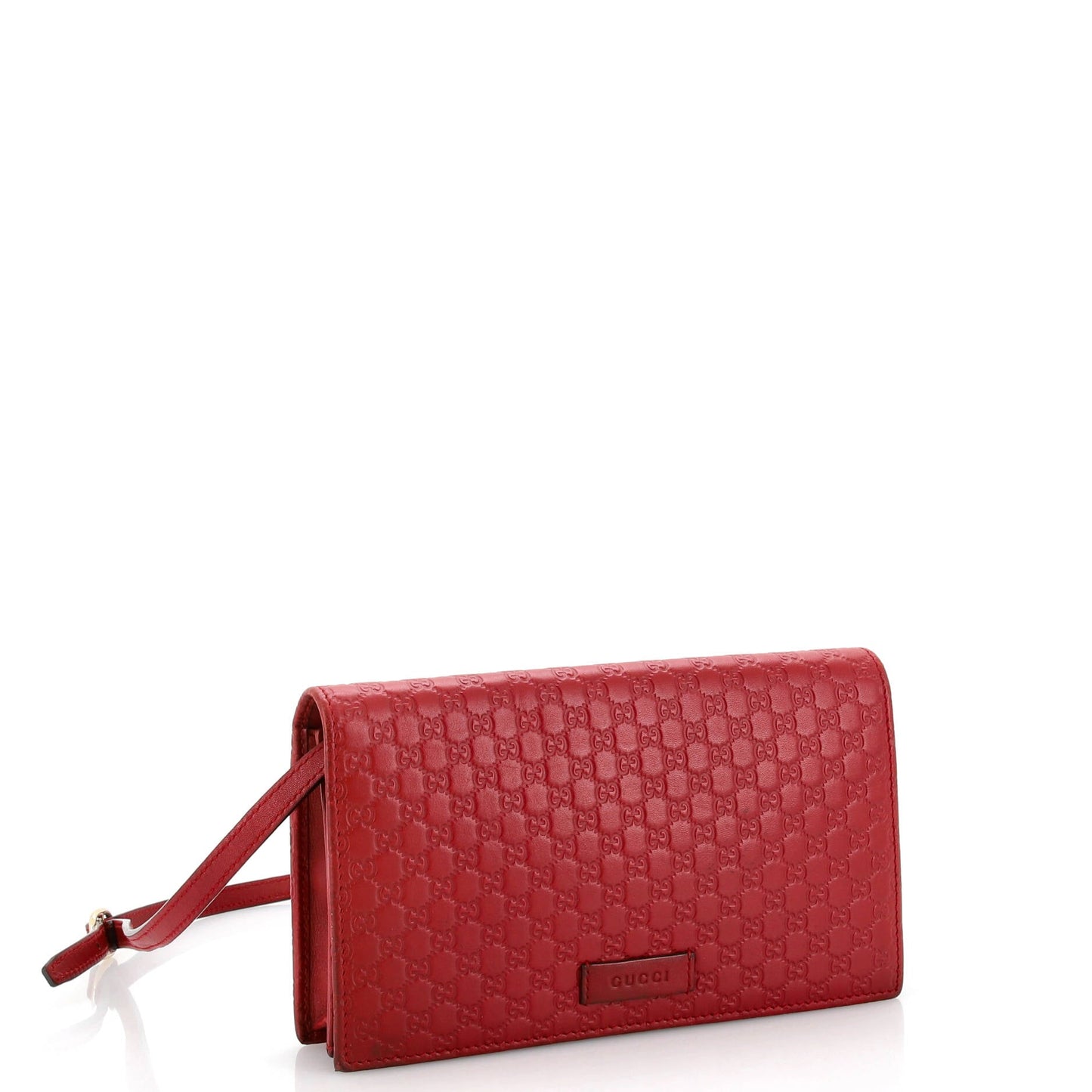 Wallet on Strap Microguccissima Leather