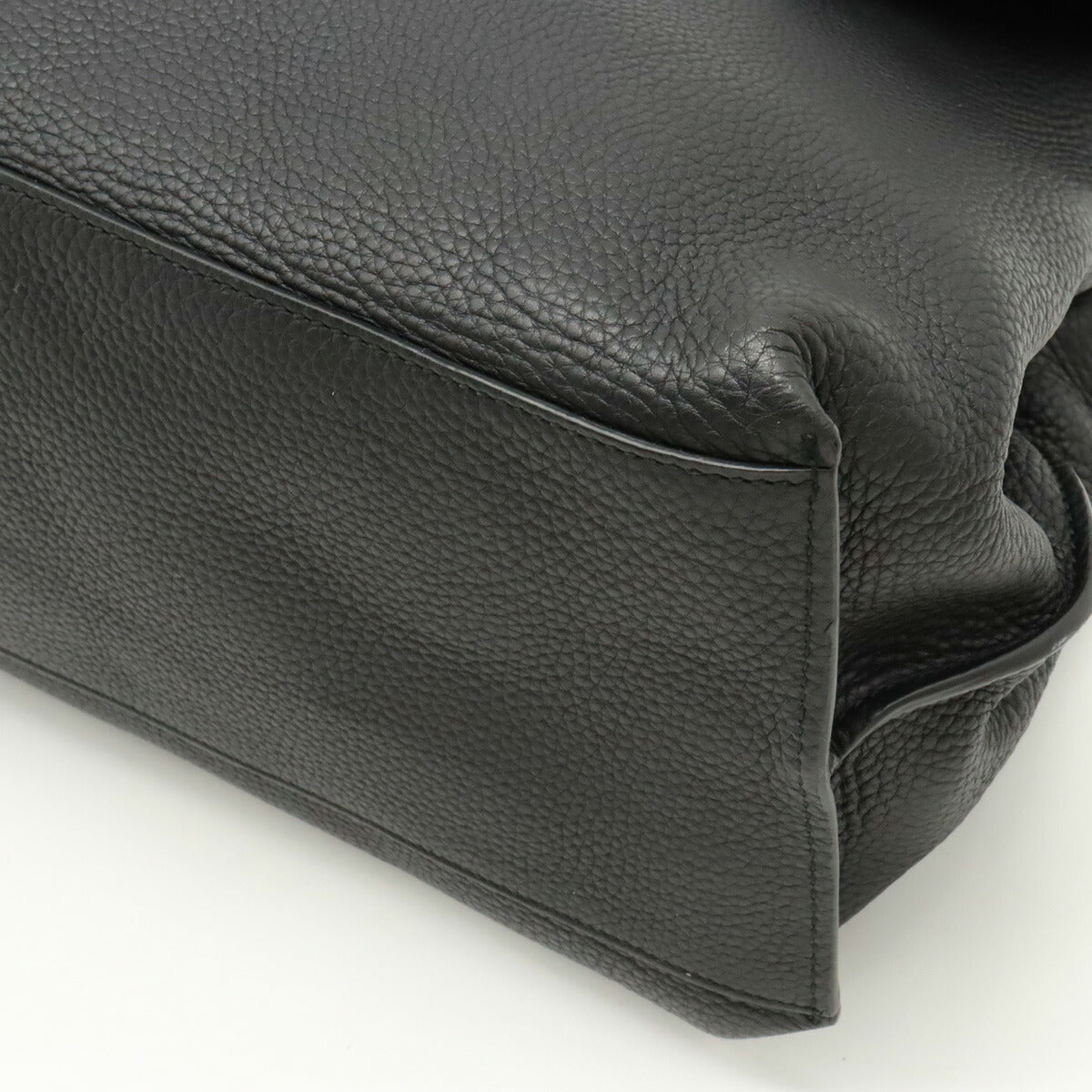 Gucci Bamboo Leather Top Handle Bag Black