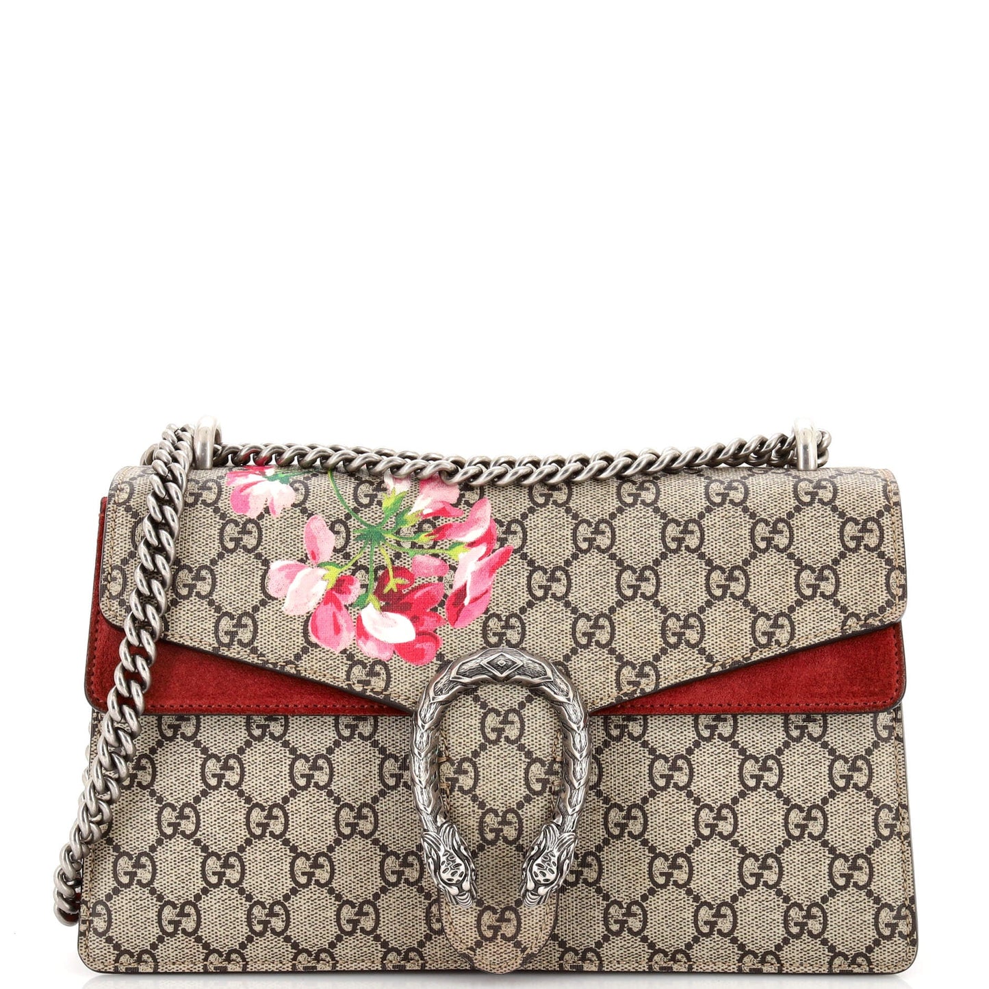 Luxury Gucci Trending 2025 Dionysus Bag Blooms Print GG Coated Canvas Small