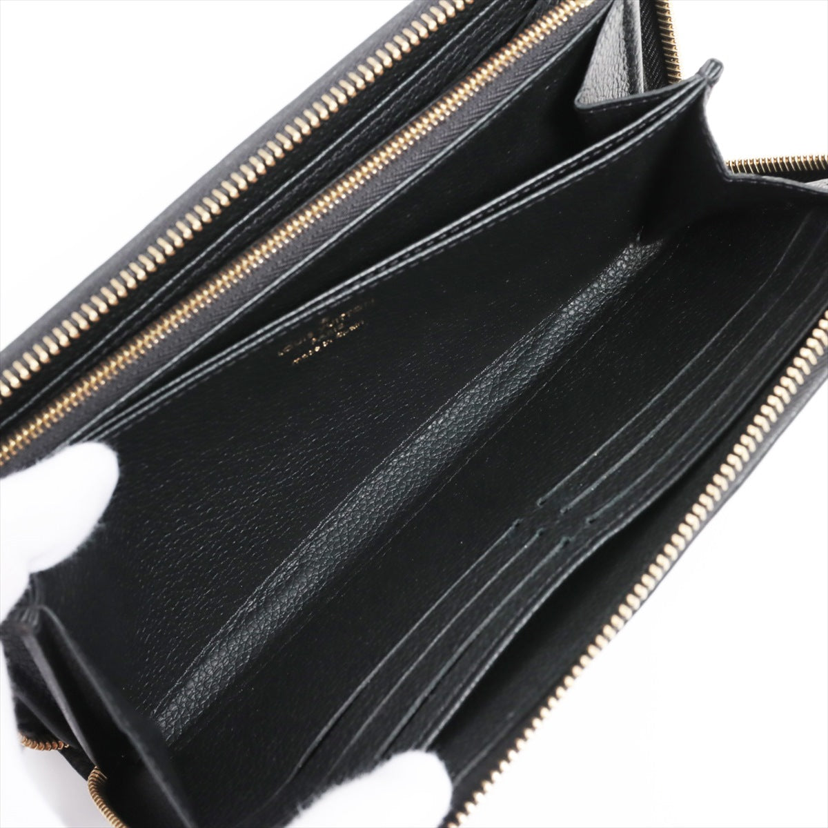 Louis Vuitton Implant  Wallet M61864 Noir Round Jeep Wallet