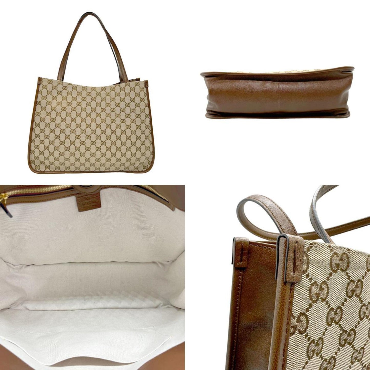 Gucci Horsebit  Canvas Handbag ()
