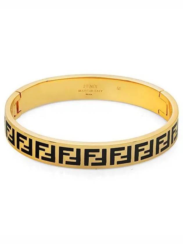 Luxury Fendi FF Logo Bracelet Gold