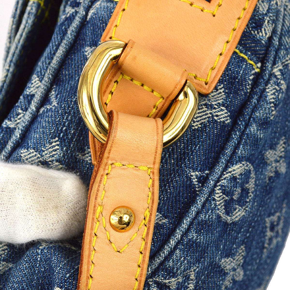 Louis Vuitton 2007 Monogram Denim Camera Bag M95348