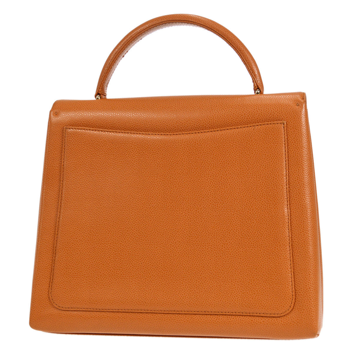 Luxury Chanel 1997-1999 Kelly 30 Orange Caviar