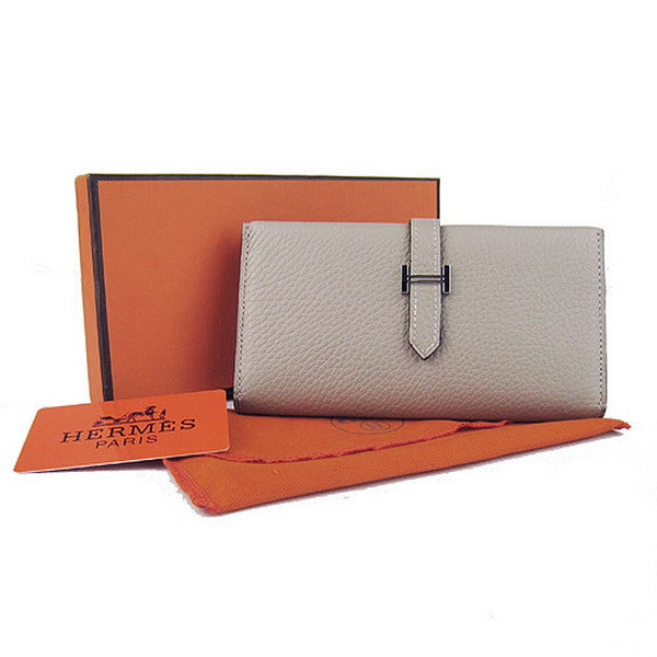 Luxury Hermes Wallet H008 Wallet Grey