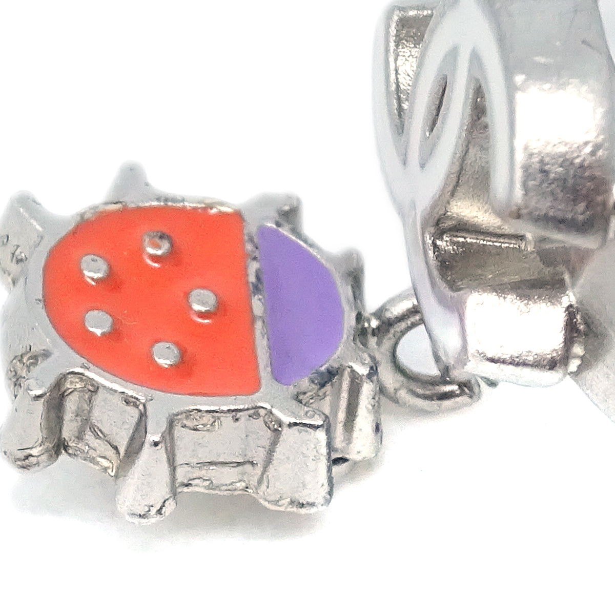 Luxury Chanel Ladybug Ring Silver #53 #13 04P