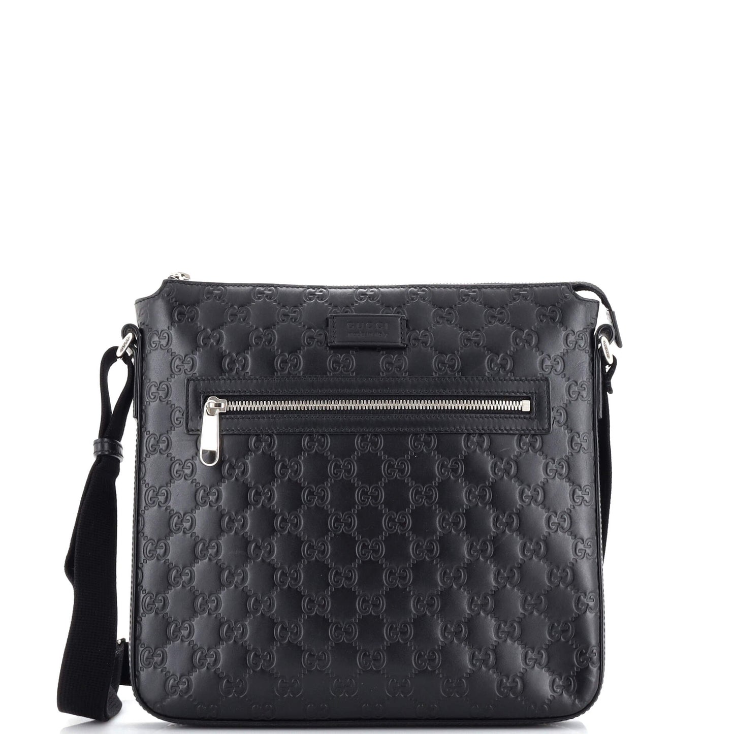 Luxury Gucci Trending 2025 Signature Zip Messenger Bag Luxury Gucci Trending 2025ssima Leather Medium