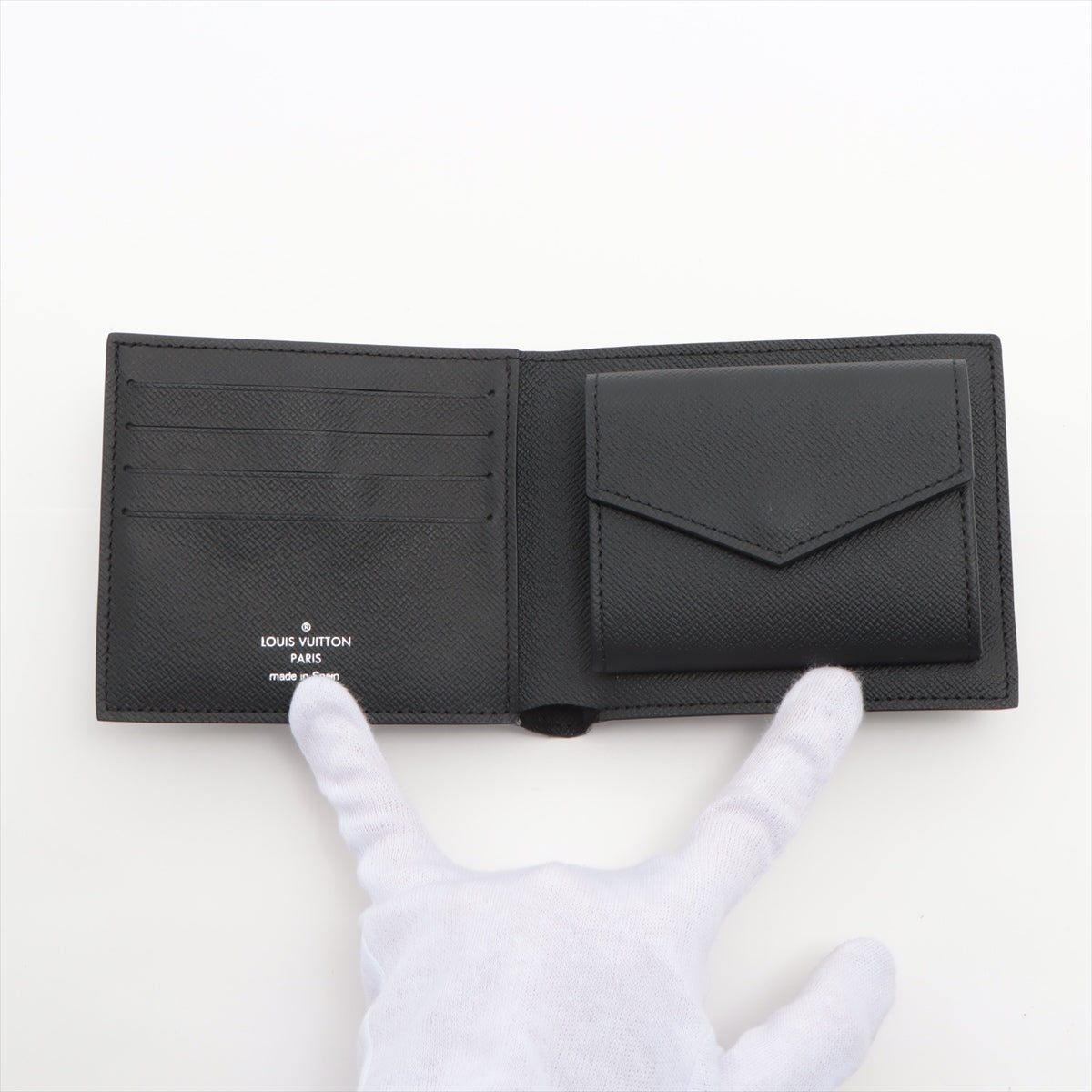 Louis Vuitton Damier Graffiti Portfolio Marconi NM N63336 Black Double Folded  Reaction Wallet
