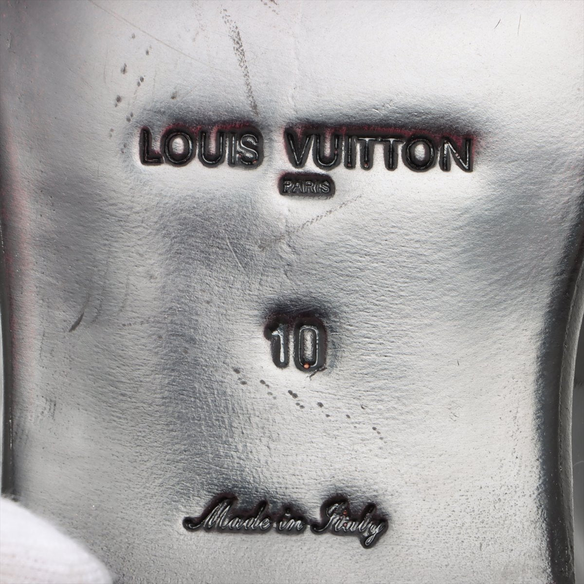 Louis Vuitton 08 Patent Leather Leather Shoes 10 Men Black NI0028