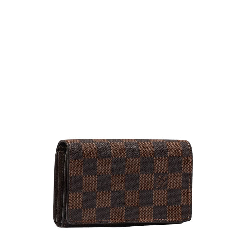 Louis Vuitton Double Fold Wallet N61736 Brown PVC Leather  Louis Vuitton