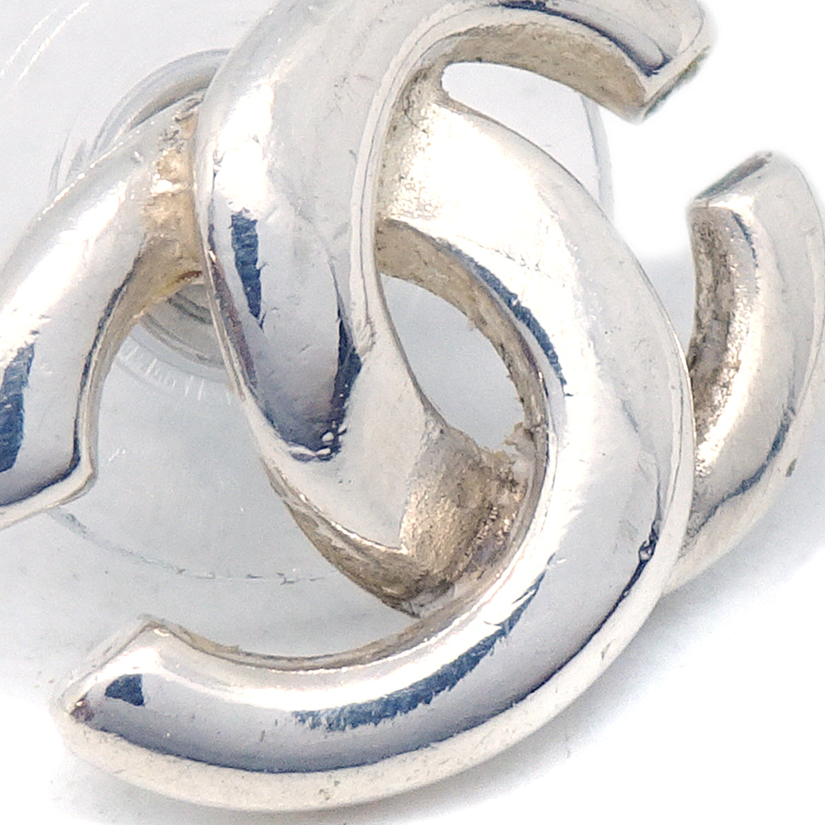 Chanel Piercing Earrings Silver 01P