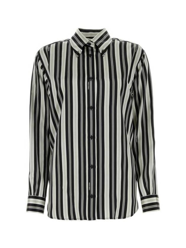 Luxury Fendi Shirt FS8143AXB0 F0GME BLACKWHITE
