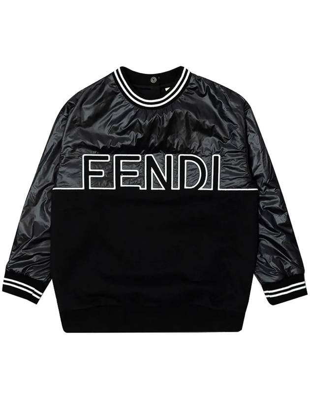 Luxury Fendi Kids Women s Logo Embroidered Sweatshirt JUH047 AG34 F0GME