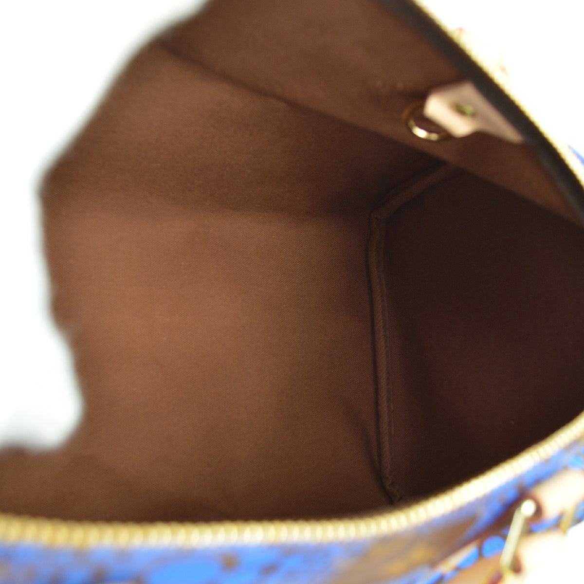 Louis Vuitton 2012 Blue Pumpkin Dot Speedy 30 M40691