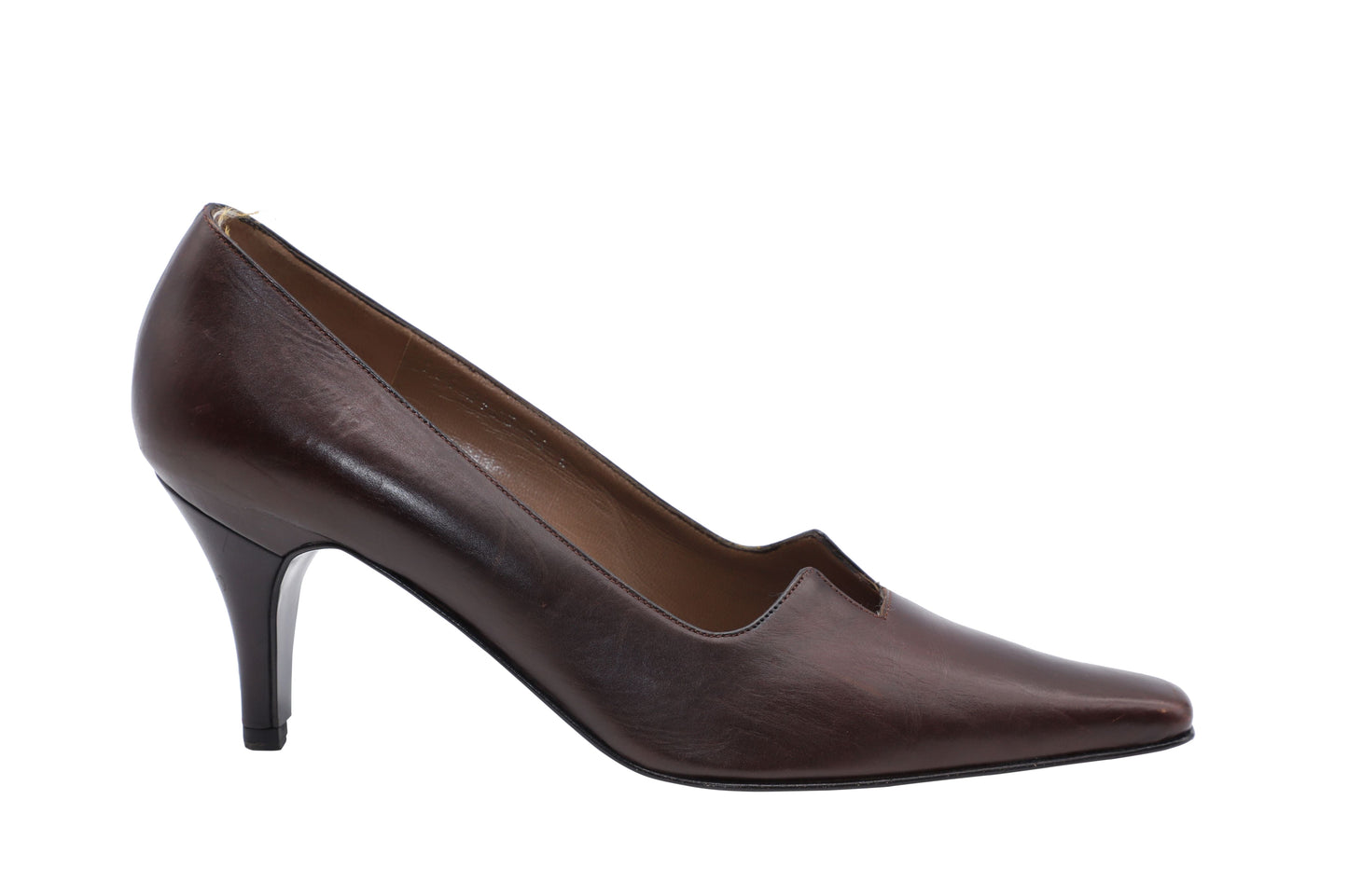 Luxury Gucci Trending 2025 75mm Pumps in Brown Leather