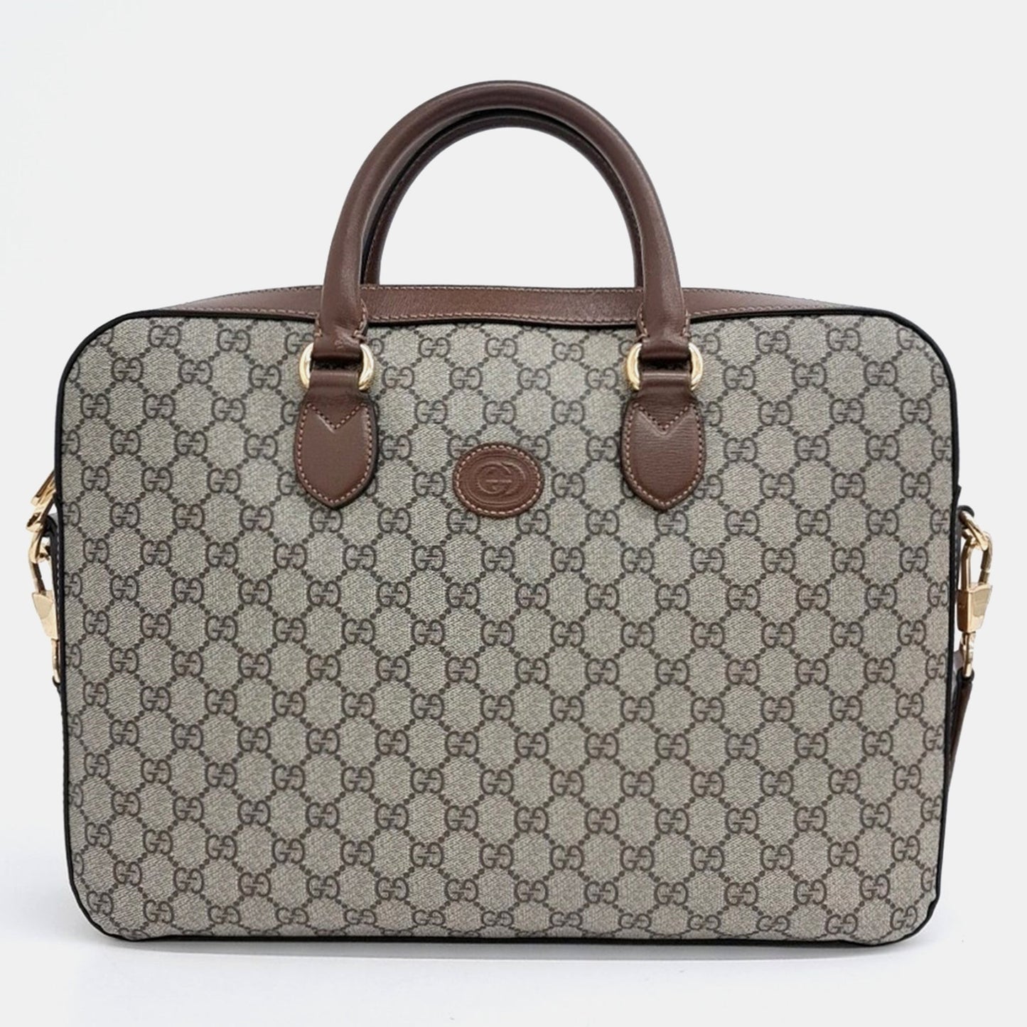 Luxury Gucci Trending 2025 Interlocking Brief Case Bag