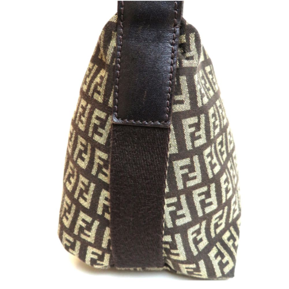 Luxury FendiZucchino Canvas Crossbody Bag - '10s