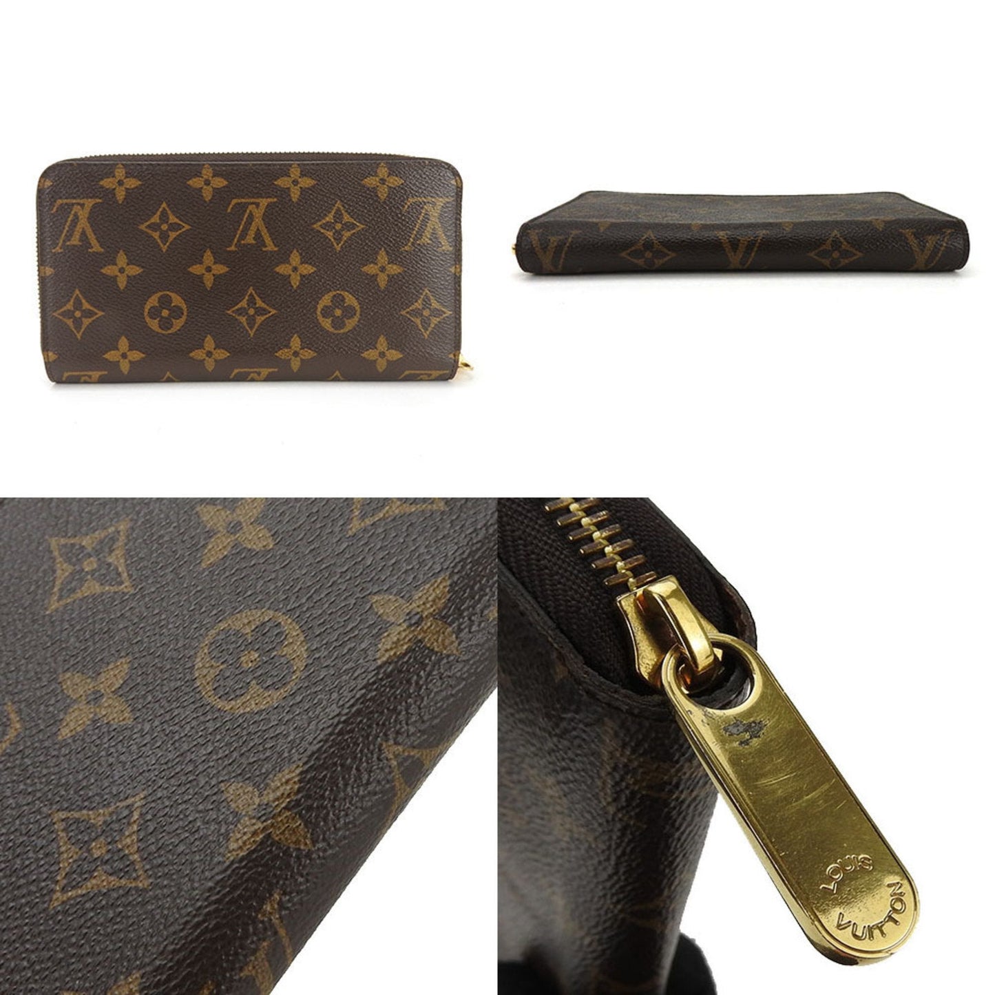 Louis Vuitton Portefeuille Zippy  Canvas Wallet  ()