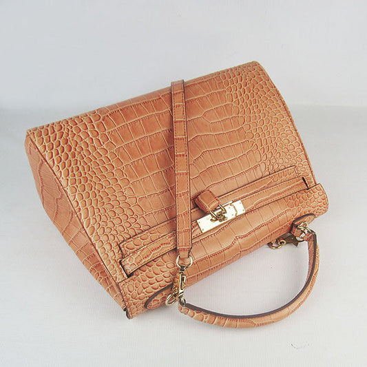 Luxury Hermes Kelly 6108 Ladies Crocodile Handbag