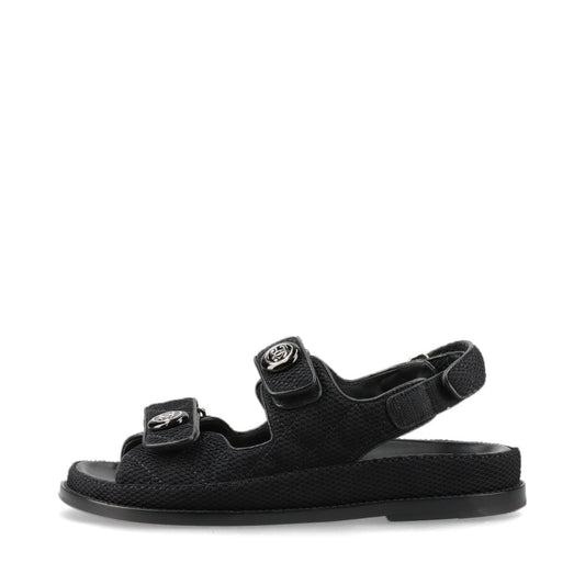 Chanel Coco Mesh Sandals 36  Black G35927