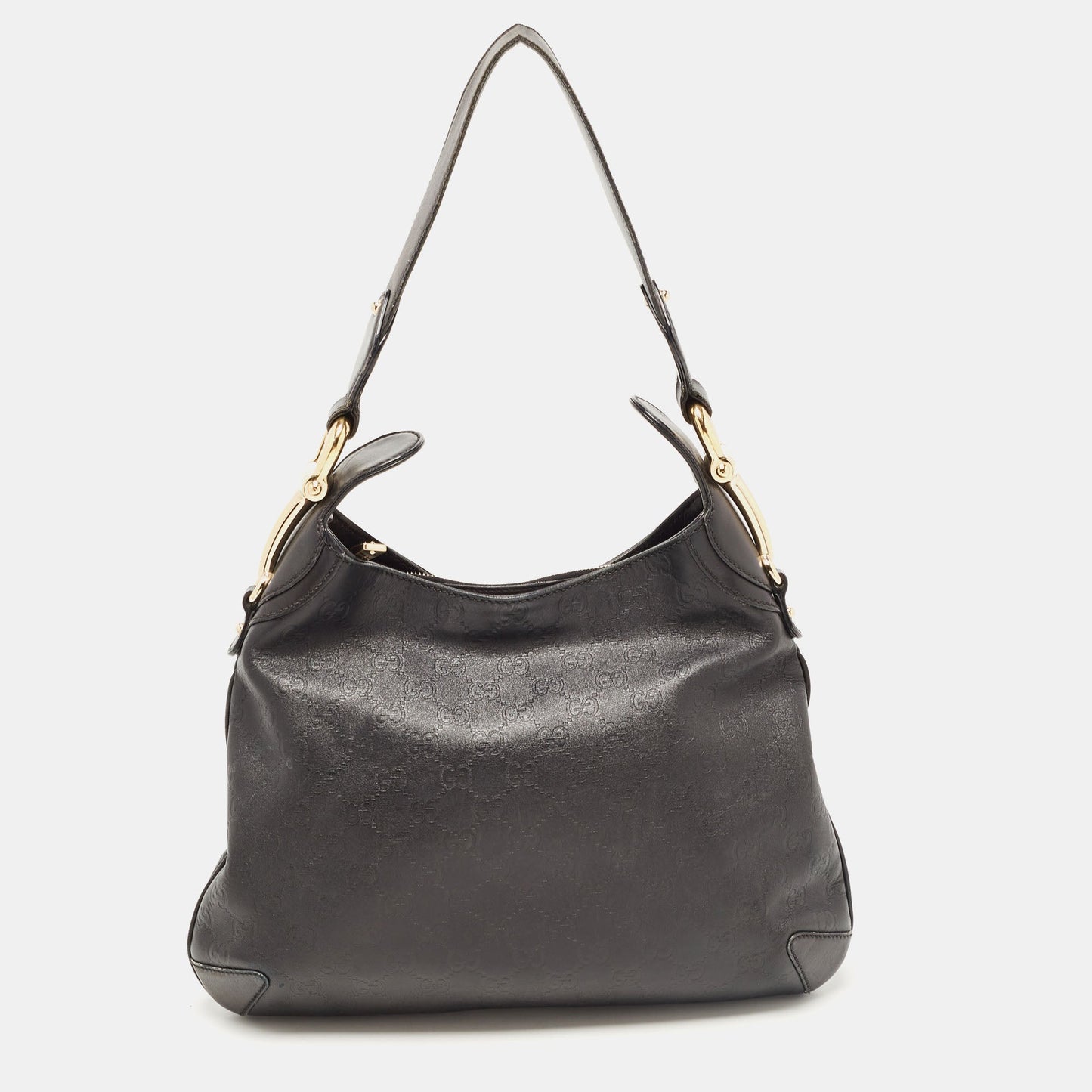 Luxury Gucci Trending 2025 Black Luxury Gucci Trending 2025ssima Leather Pelham Horsebit Hobo