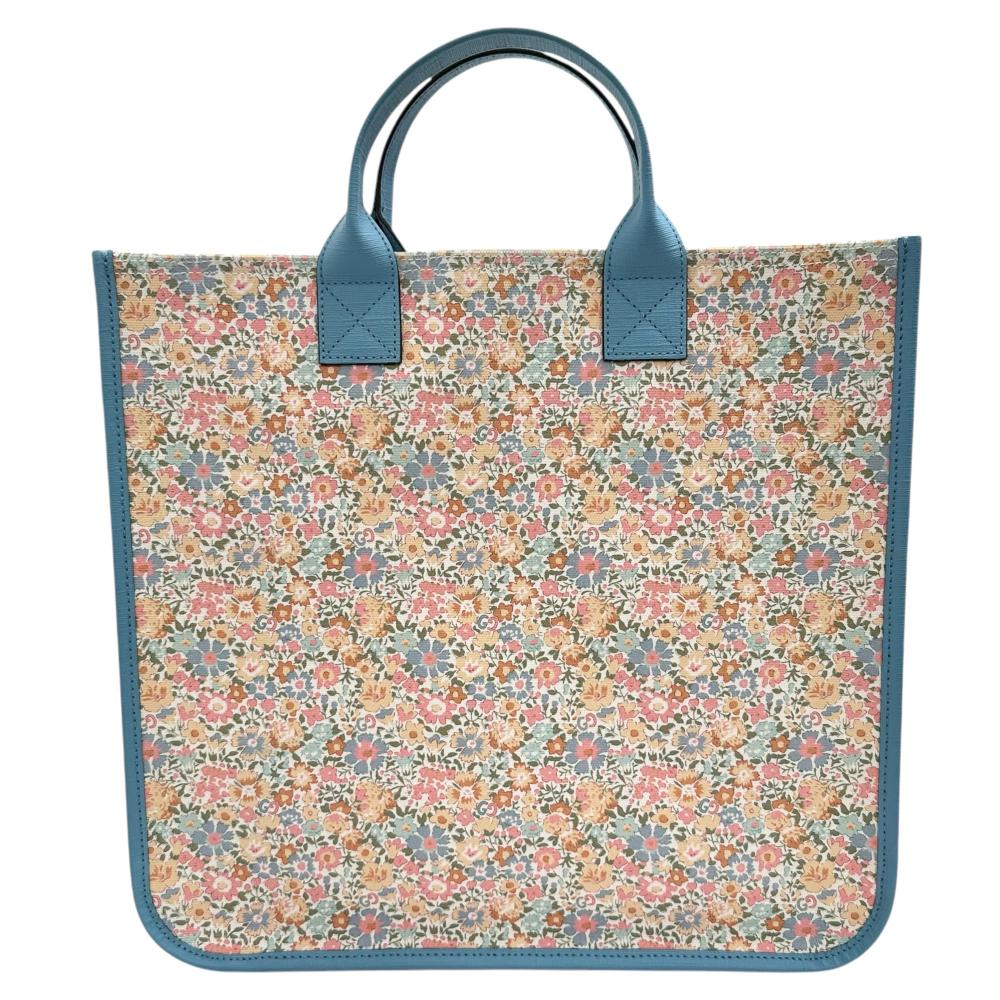 Gucci Leather Canvas Liberty Tote Bag 550763