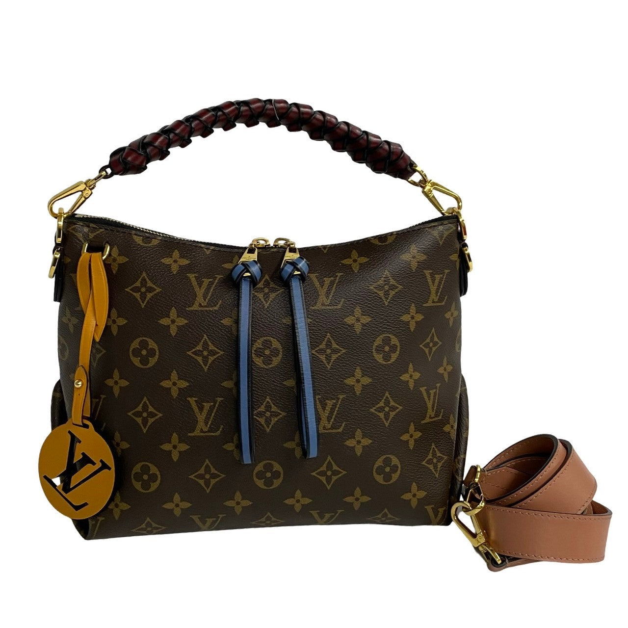 Louis Vuitton Mini Zipped Hobo Leather Bag