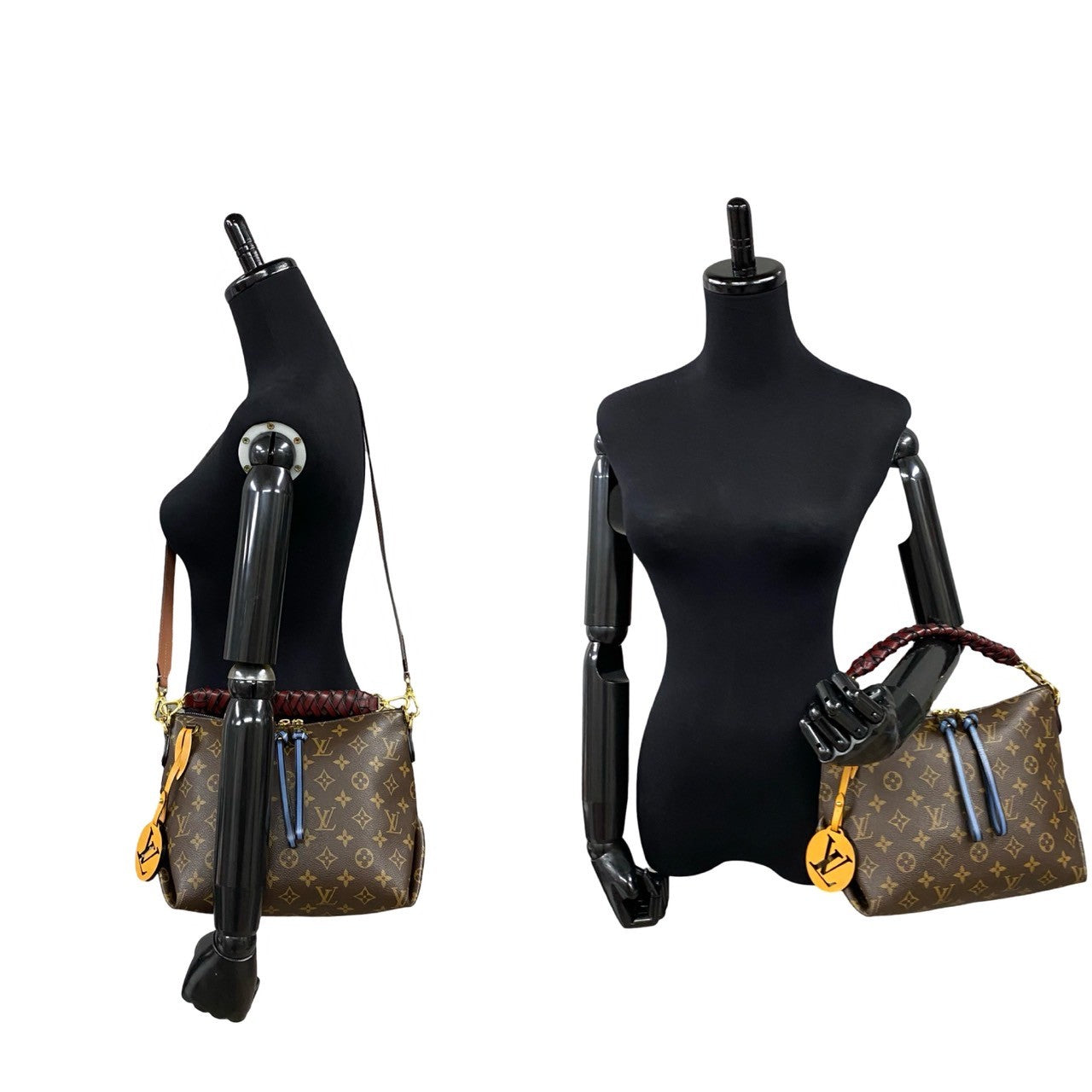 Louis Vuitton Mini Zipped Hobo Leather Bag