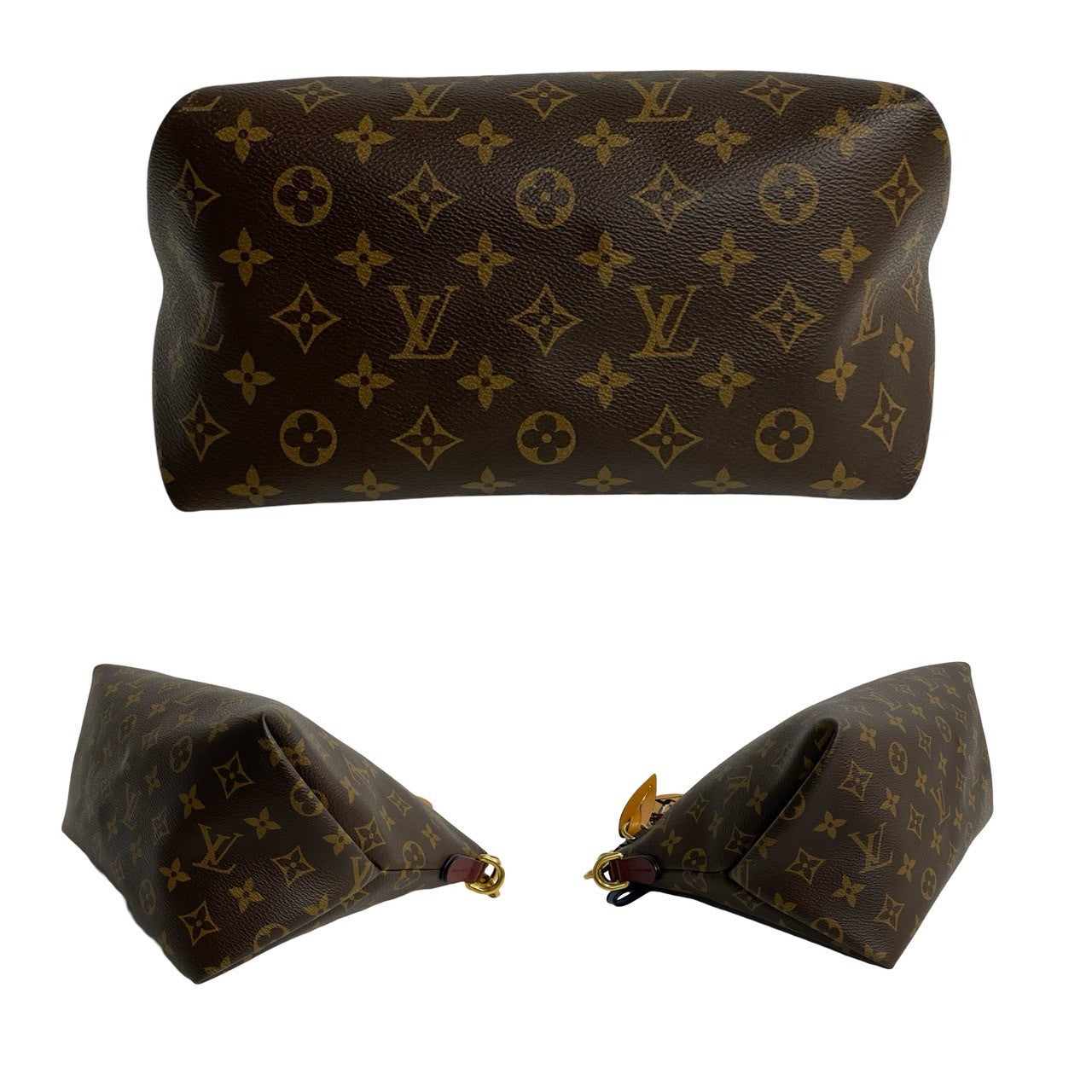 Louis Vuitton Mini Zipped Hobo Leather Bag